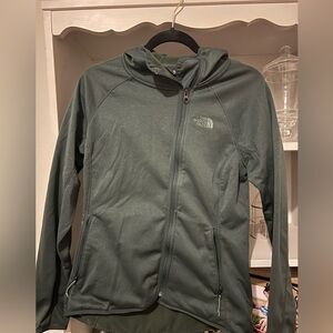 The North Face Dark Green Full Zip Hooded Jacket